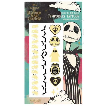 Disney Nightmare Before Christmas Mystic Glow In The Dark Body Tattoos