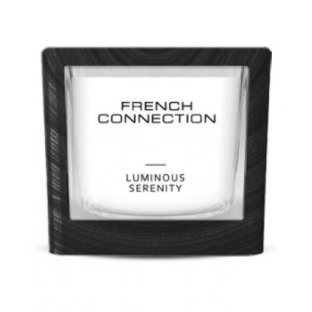 French Connection Wooden Range Candle 200g Luminous Serenity