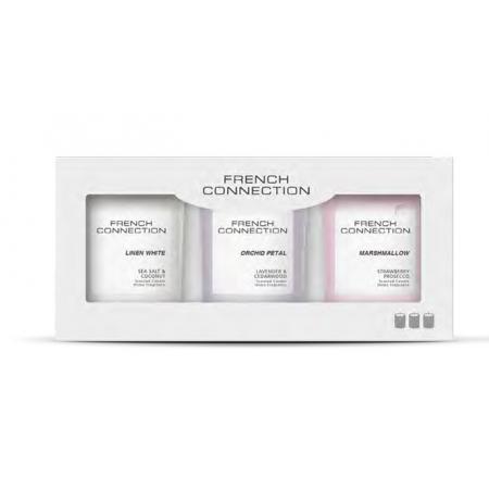 French Connection Pastel Range Candle 50g X 3 Asst