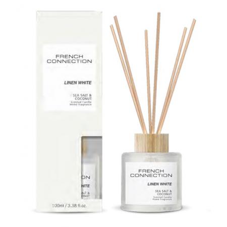 French Connection Pastel Range Reed Diffuser 100ml White Linen