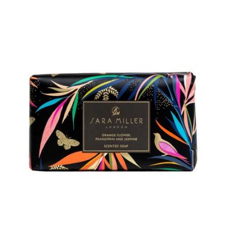 Sara Miller Bamboo 240g Scented Soap(orange Flower  Frangipani & Jasmine) (black)