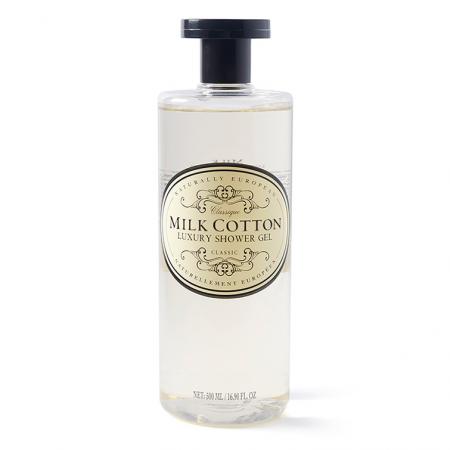 Naturally European Shower Gel500ml Bottle Milk Cotton