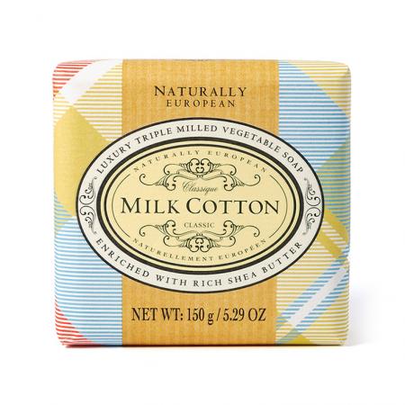 Naturally European Ne Soap 150g Milk Cotton